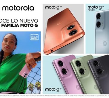 moto g24 power, moto g24 y moto g04 ya están disponibles en Colombia